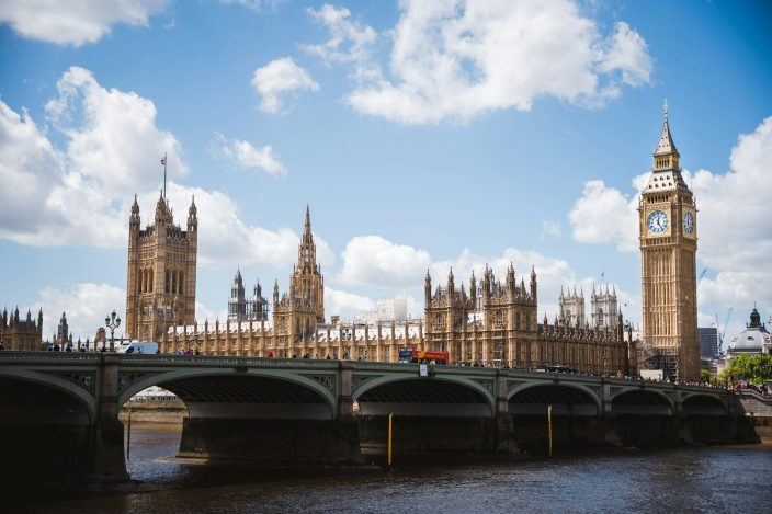Parliament on the Thames. Photo by Jacob Diehl on Unsplash.