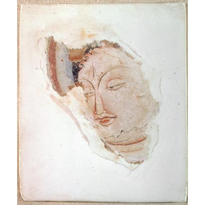 Head of a Buddhist deity